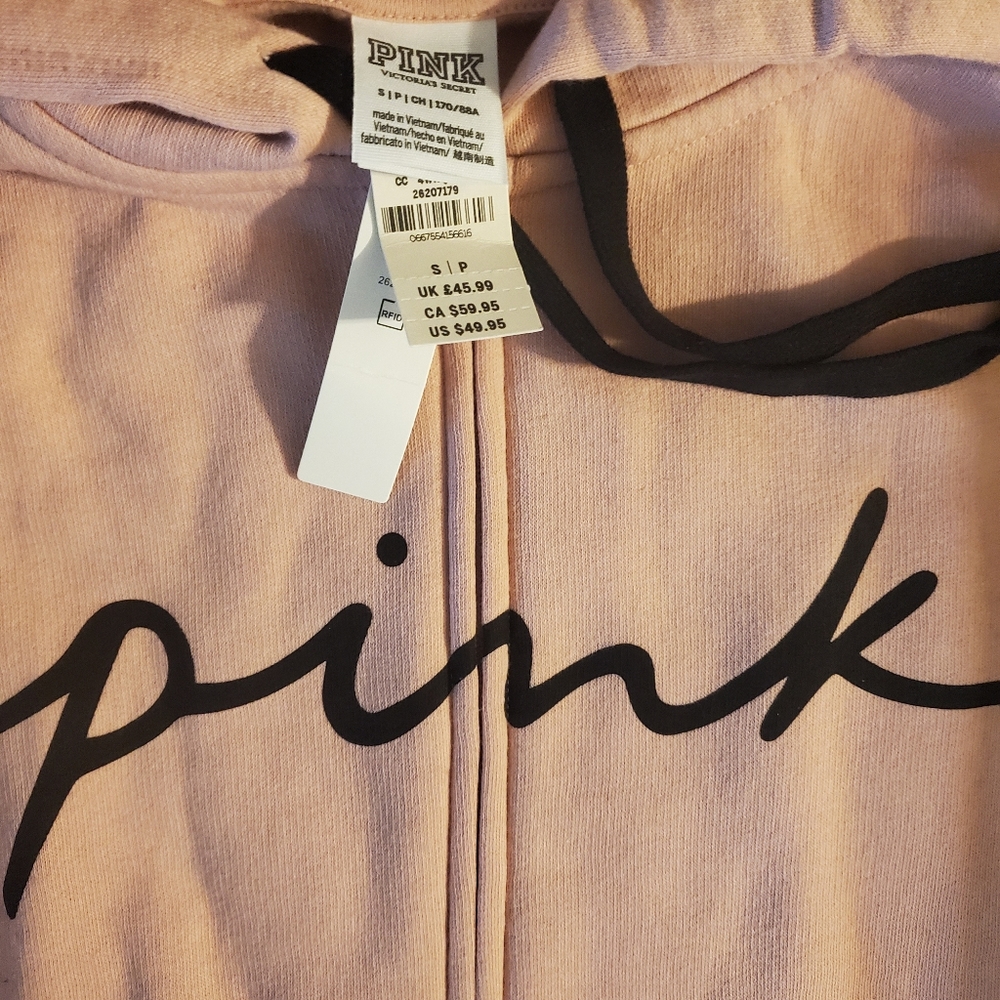 Pink Zip Up Sweater